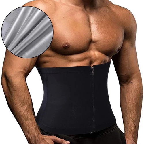 Ceinture de sudation amincissante à fermeture éclair pour hommes et femmes